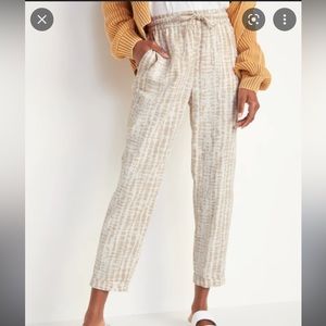 Neutral Linen Pants Size M